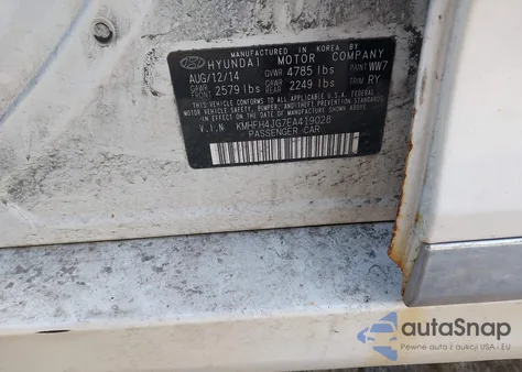 2014 Hyundai Azera Limited из США, поврежденный, VIN KMHFH4JG7EA419028